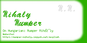 mihaly mumper business card